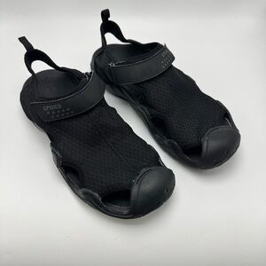 Crocs Black Swiftwater Sandal Men’s Size 11 Water Hiking shoe Casual